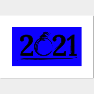 happy new year 2021 Posters and Art